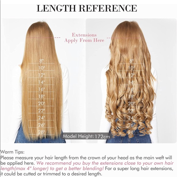 Invisible Wire Hair Extensions with Transparent Headband Adjustable - Picture 6 of 14